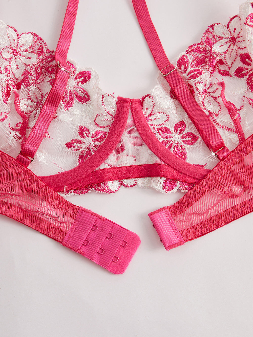 Valentines Day Gift Elegant Romantic Charming Sexy Transparent Flower Lace Womens Lingerie