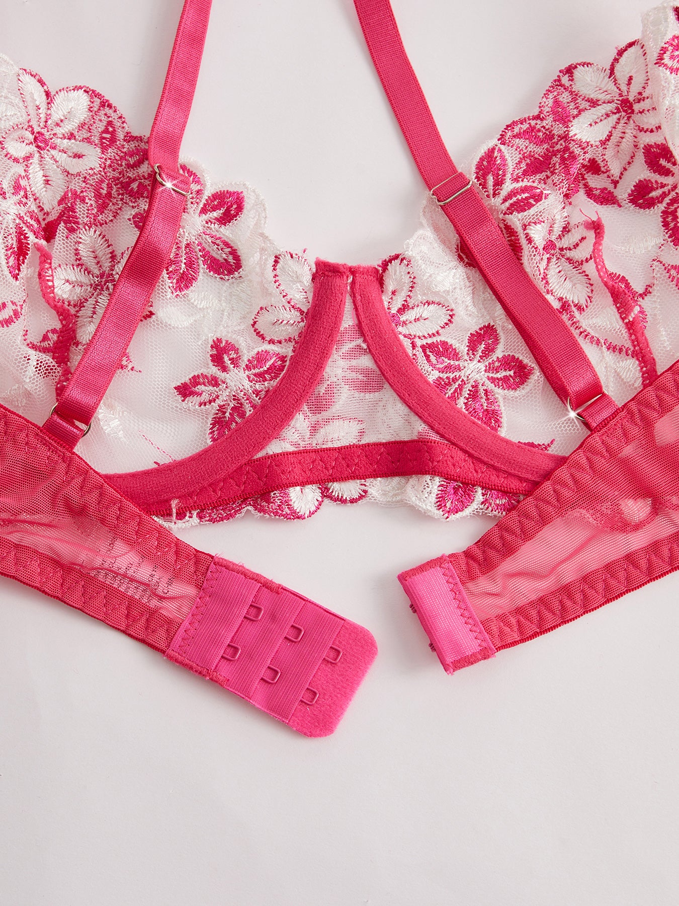 Valentines Day Gift Elegant Romantic Charming Sexy Transparent Flower Lace Womens Lingerie